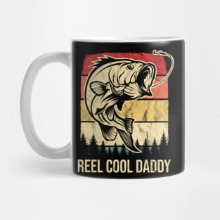 Vintage Reel Cool Daddy Retro Bass Fishing Mug